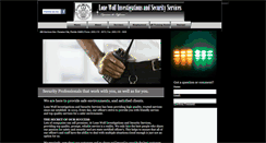 Desktop Screenshot of lonewolfsecurityservices.com