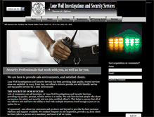 Tablet Screenshot of lonewolfsecurityservices.com